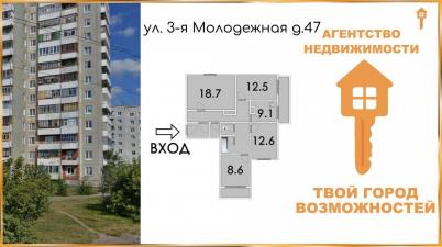 Продажа квартиры Омск. 40 лет Октября, 3-я Молодёжная улица, 47 Продажа квартиры Омск. 40 лет Октября, 3-я Молодёжная улица, 47