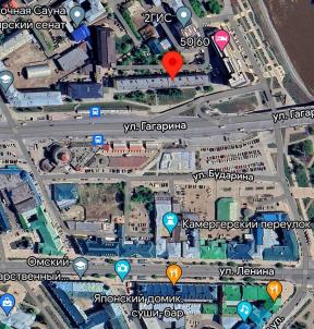 Аренда помещения свободного назначения Омск. улица Гагарина 2 Аренда помещения свободного назначения Омск. улица Гагарина 2
