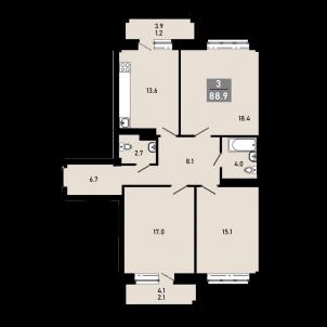 Продажа новостройки Омск.&nbsp;ул Перелета, 1