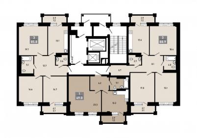 Продажа новостройки Омск.&nbsp;ул Перелета, 1