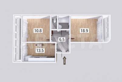 Продажа квартиры Омск. ул. Молодогвардейская, 6/1