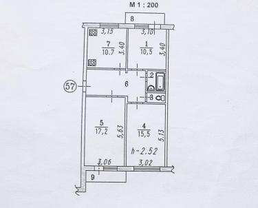 Продажа квартиры Омск. улица Дмитриева 13/8