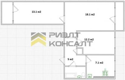 Продажа квартиры Омск. улица Добровольского, 3