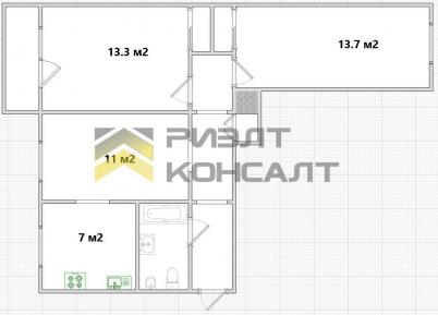Продажа квартиры Омск. улица Семиреченская, 134