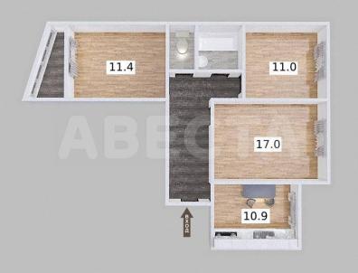 Продажа квартиры Омск. ул. Туполева, 3