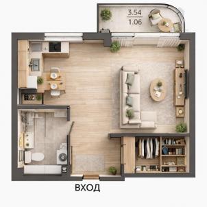 Продажа новостройки Омск.&nbsp;Прибрежный, Перелета, 27с2