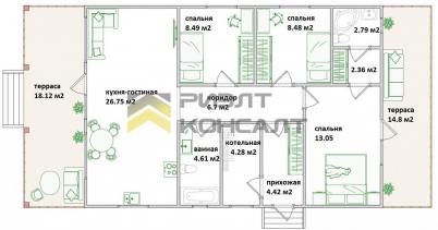Продажа дома Омский район, посёлок Ростовка, Целинная улица