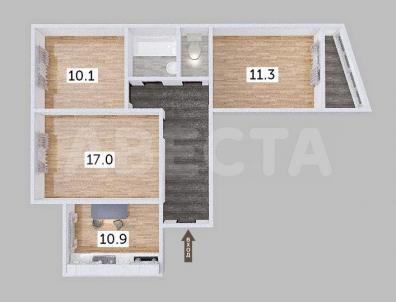 Продажа квартиры Омск. 70 лет Октября, 10