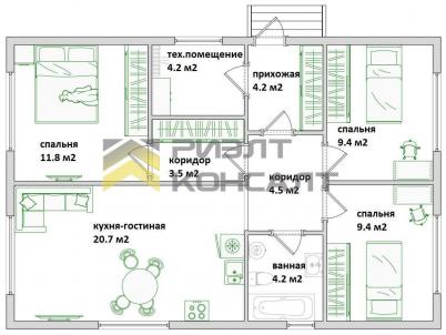 Продажа дома посёлок Омский, Садовая улица