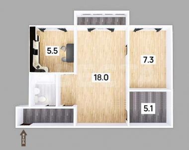 Продажа квартиры Омск. Комсомольский Городок, 21