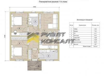 Продажа дома Омский район, село Пушкино, коттеджный посёлок Грин Парк