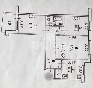 Продажа квартиры Омск.&nbsp;Московка-2, Ярослава Гашека, 1