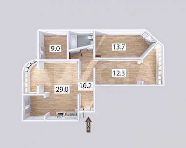 Продажа квартиры Омск. ул. Перелета, 8/1