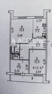 Продажа квартиры Омск. мкр. Входной,33/1