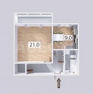 Продажа квартиры Омск.&nbsp;б-р. Архитекторов, 17/2