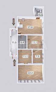 Продажа квартиры Омск.&nbsp;ул. 19-я Рабочая, 77