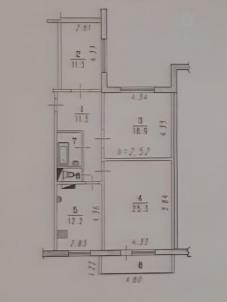 Продажа квартиры Омск.&nbsp;Полёт, 7-я линия, 190