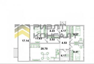 Продажа дома Омская обл, Омский р-н, поселок Омский, ул Центральная