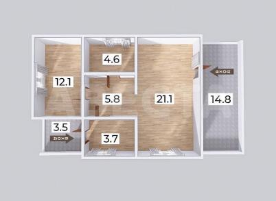 Продажа квартиры Омский.&nbsp;.&nbsp;Красноярка, ул. 4-я Луговая, 35