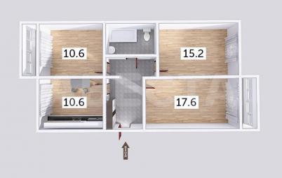 Продажа квартиры Омск.&nbsp;ул. Белозерова, 8/1