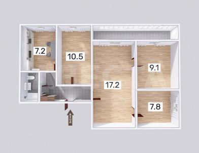 Продажа квартиры Омск.&nbsp;ул. Лаптева, 6