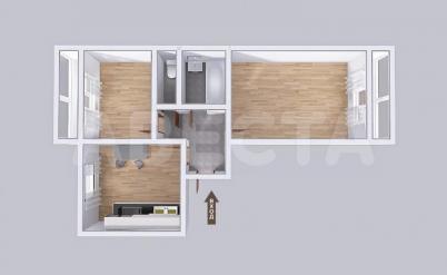 Продажа квартиры Омск.&nbsp;п. Биофабрика, 3к1