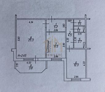 Продажа квартиры Омск.&nbsp;Архитекторов б-р., 17к1
