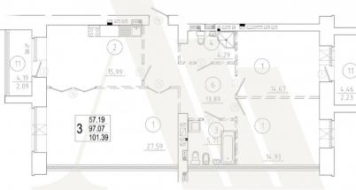 Продажа квартиры Омск.&nbsp;Старгород, Нагибина, 44