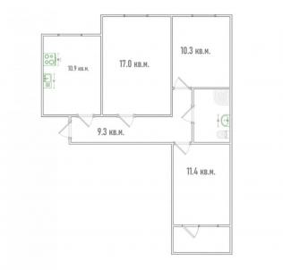 Продажа квартиры Омск.&nbsp;Комарова пр-кт, 27/1