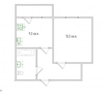 Продажа квартиры Омск.&nbsp;Крупской ул, 8к1