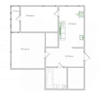 Продажа квартиры Омск.&nbsp;М.М.Кузьмина б-р, 27