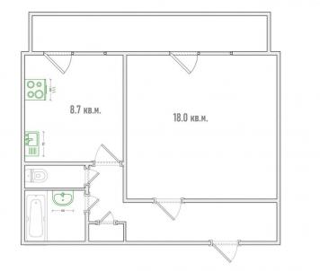 Продажа квартиры Омск.&nbsp;Конева ул, 14/1