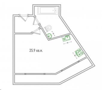Продажа квартиры Омск.&nbsp;Пригородная ул, 23к1
