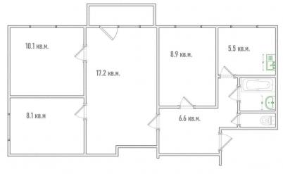 Продажа квартиры Омск.&nbsp;Бархатовой ул, 6А