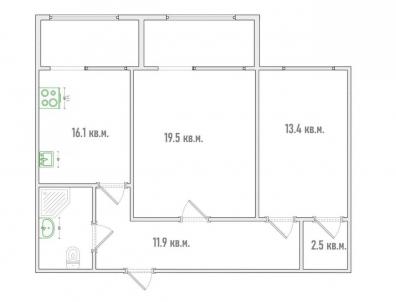 Продажа квартиры Омск.&nbsp;12 Декабря ул, 117к1