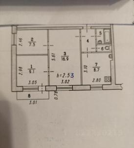 Продажа квартиры Омск городской округ.&nbsp;г Омск.&nbsp;Комкова ул, 7Б