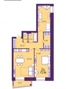 Продажа новостройки Омск.&nbsp;ул Амурская 21-я, 1
