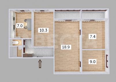 Продажа квартиры Омск.&nbsp;пр-кт. Менделеева, 33