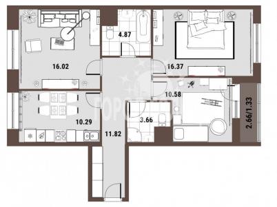 Продажа новостройки Омск.&nbsp;70 лет Октября, 3/4