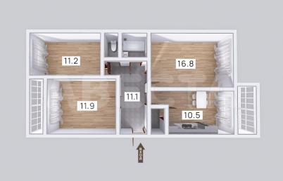 Продажа квартиры Омск.&nbsp;ул. 2-я Молодежная, 40