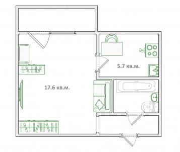 Продажа квартиры Омск городской округ.&nbsp;г Омск.&nbsp;Бульварная ул, 4А