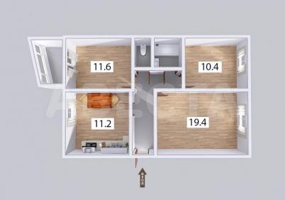 Продажа квартиры Омск.&nbsp;70 лет Октября, 14/2