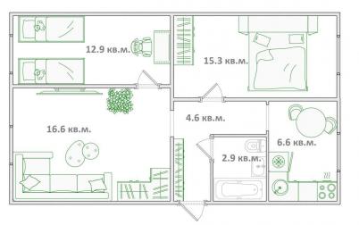 Продажа квартиры Омск городской округ.&nbsp;г Омск.&nbsp;Биофабрика п, 23