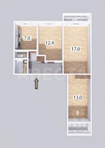 Продажа квартиры Омск.&nbsp;ул. Гашека, 3/2