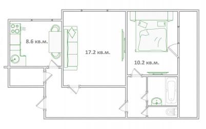 Продажа квартиры Омск.&nbsp;Туполева ул, 3к1