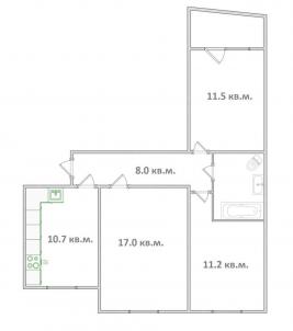 Продажа квартиры Омск.&nbsp;Лукашевича ул, 27