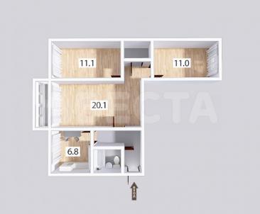 Продажа квартиры Омск.&nbsp;ул. Федора Крылова, 4