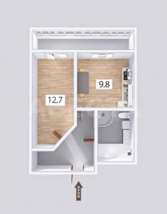 Продажа квартиры Омск.&nbsp;б-р. М.М.Кузьмина, 5