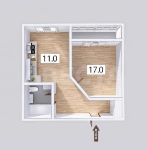Продажа квартиры Омск.&nbsp;ул. Олега Кошевого, 21/1