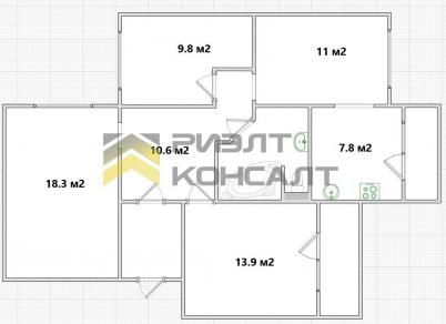 Продажа квартиры Омск.&nbsp;улица Омская, 77, к.3